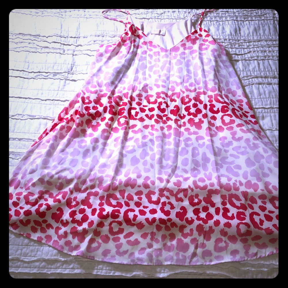 Pastel colored leopard tank.